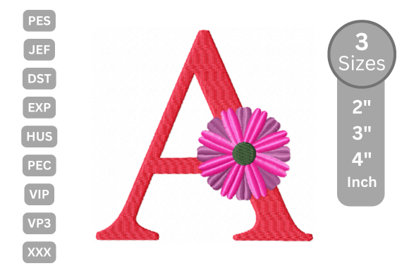 Blossom Alphabet Letter - a: A Floral Monogram for Holiday Magic