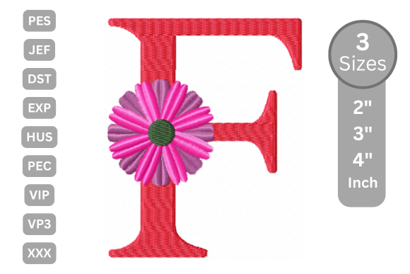 Blossom Alphabet Letter - F: A Floral Touch for Personalized Gifts