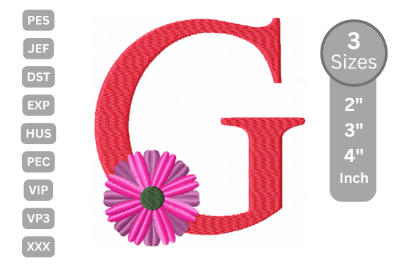 Blossom Alphabet Letter - G: A Floral Touch for Personalized Gifts
