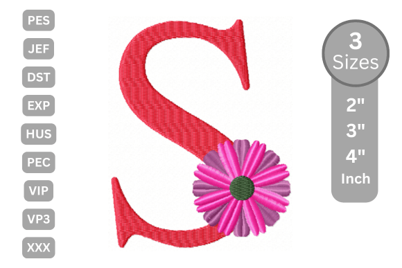 Blossom Alphabet Letter - S: A Floral Touch for Personalized Gifts