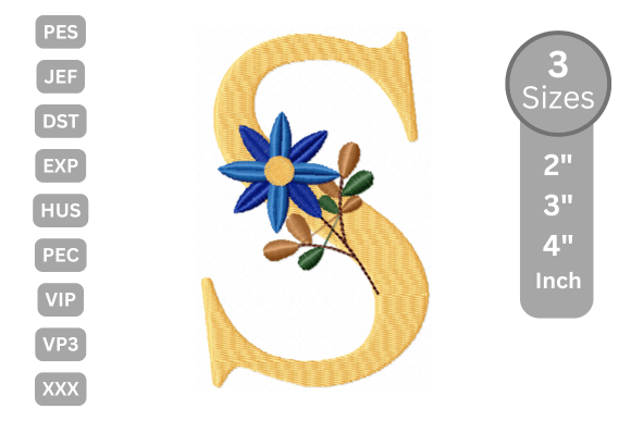Botanical Flower Letter - S: A Designer’s Review for Personalized Gifts