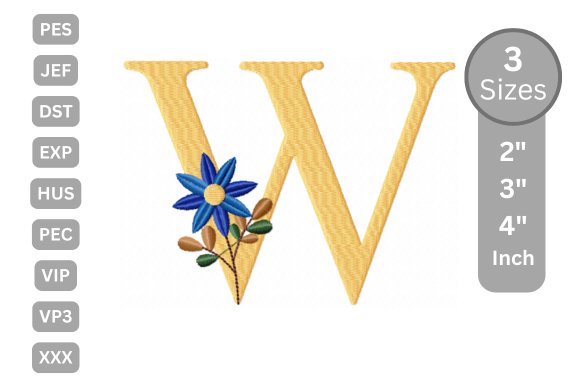 Botanical Flower Letter - W: A Designer's Review for Personalized Gifts
