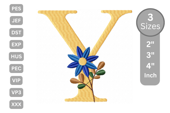 Botanical Flower Letter - Y Review