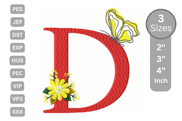 Butterfly Bloom Alphabet - D: A Monogram Review for Etsy Sellers
