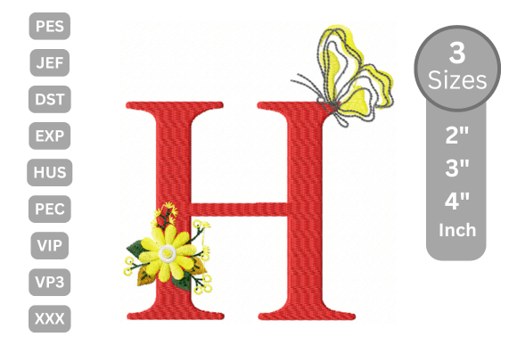 Butterfly Bloom Alphabet - H Review for Etsy Sellers