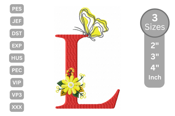 Butterfly Bloom Alphabet - L: A Designer’s Review for Seasonal & Holiday Embroidery
