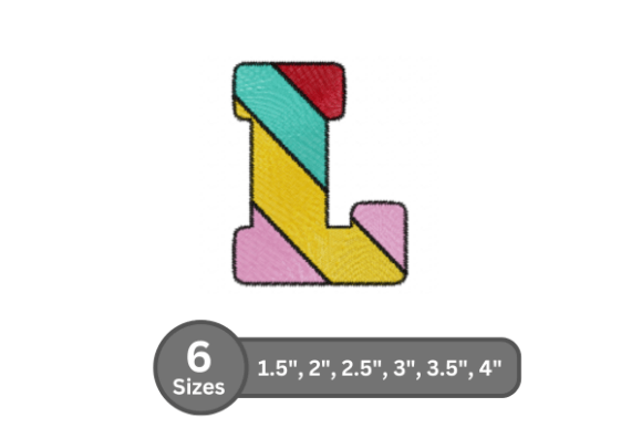 Candy Stripe Alphabet -L: A Craft Fair Designer’s Review