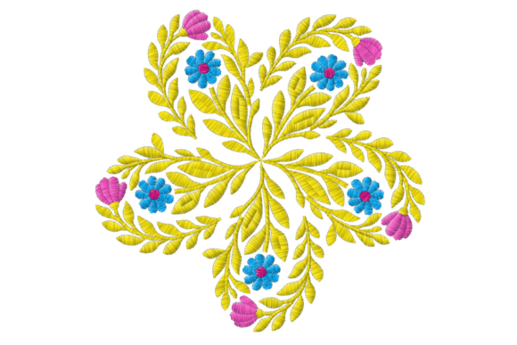 Circle of Flowers Embroidery Design: A Seasonal Must-Have