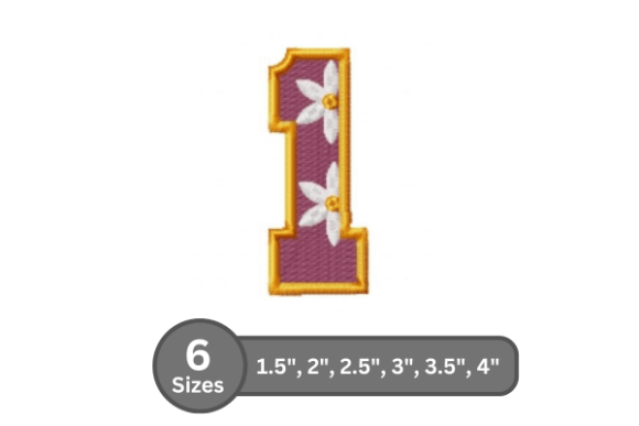 Daisy Joy Number -1: A Charming Touch for Personalized Embroidery