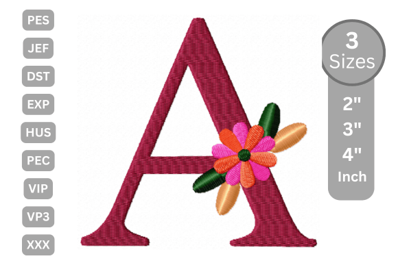 Floral Alphabet Letter - a: A Seasonal Embroidery Designer’s Review