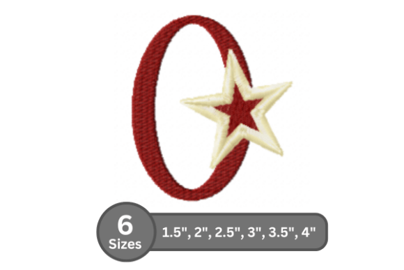 Star Pop Number -0: A Fresh Pick for Personalized Embroidery Gifts