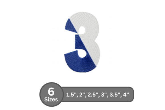 Stylish Monogram Magic with Twin Fill Number - 3